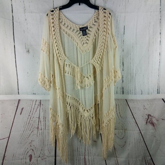 Questions Ivory Crochet Cardigan - Picture 6 of 13